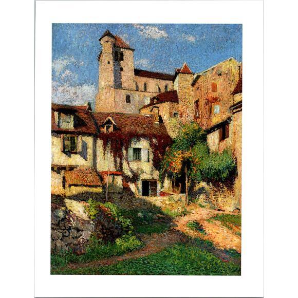 None and/or Unknown Other - Saint Cirq Sunshine by Henri Martin 1964 Art Book Plate Print SK9